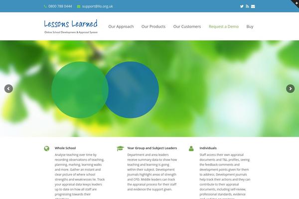 WordPress website example screenshot