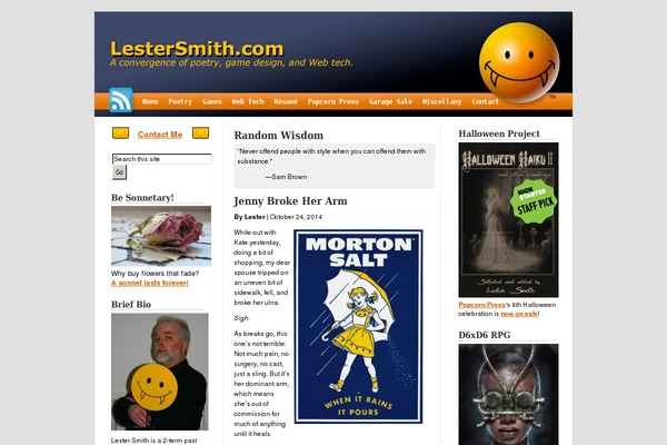 lestersmith.com site used Clean-smiley-3-column