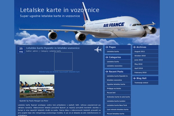 WordPress website example screenshot