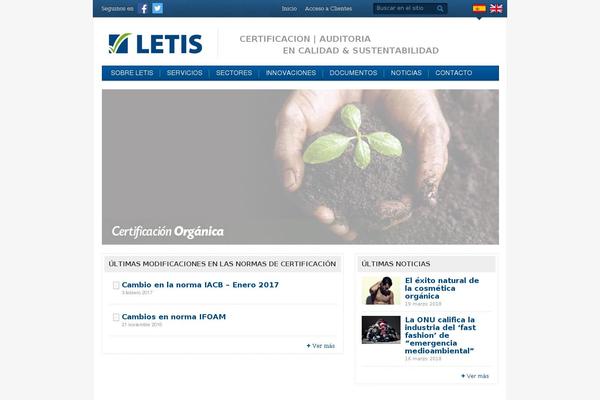 Letis theme site design template sample