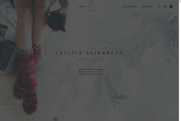 letitiaelizabeth.com site used North