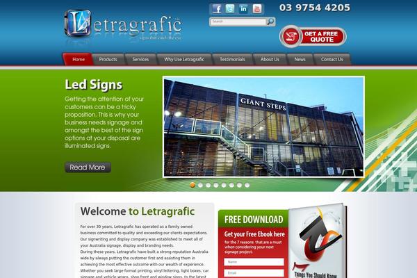 letragrafic.com.au site used Letragraphic
