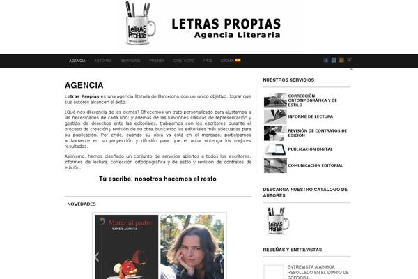 letraspropias.com site used Triton Lite