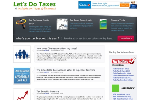 letsdotaxes.com site used Letsdotaxes
