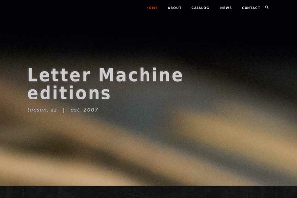 lettermachine.org site used Thispress