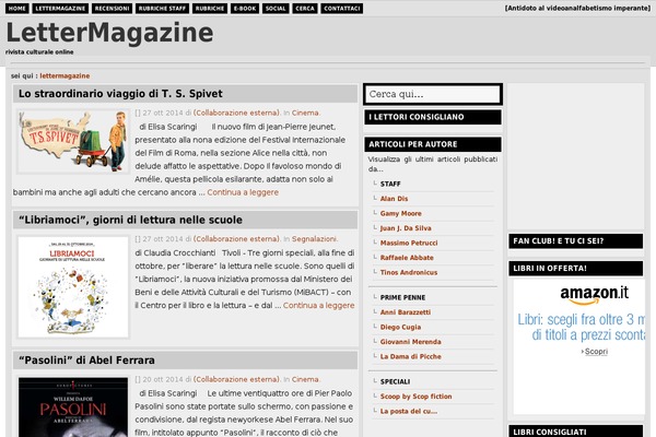 lettermagazine.it site used Verge