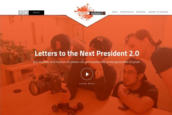 letters2president.org site used Landy