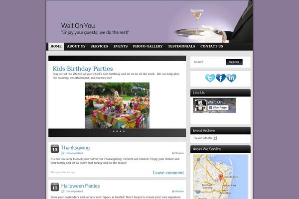 WordPress website example screenshot