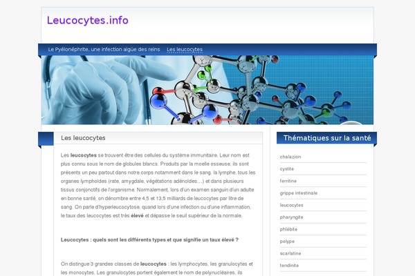 leucocytes.info site used BlogoLife