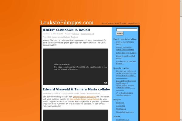 Sharp Orange theme site design template sample