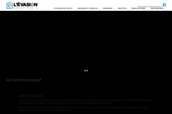 Evasion theme site design template sample