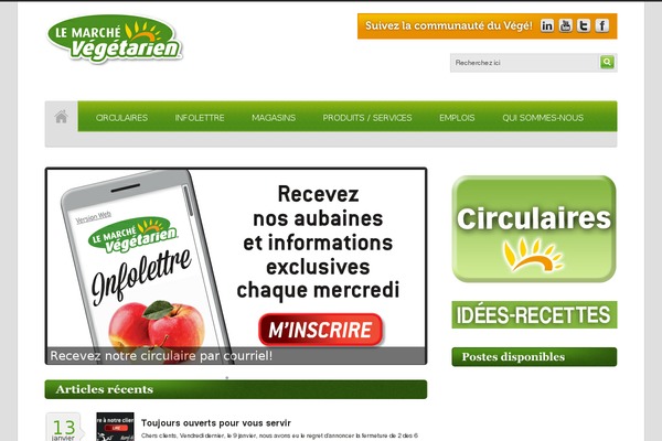 levegetarien.com site used Levegetarien