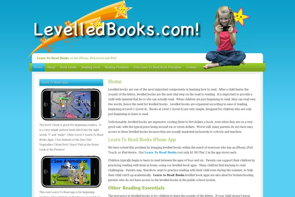 levelledbooks.com site used Serenity