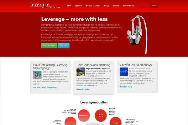 Leverage theme site design template sample