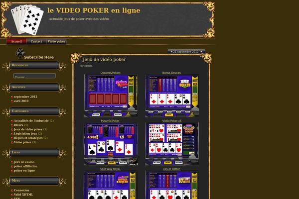 levideopoker.com site used Videopoker