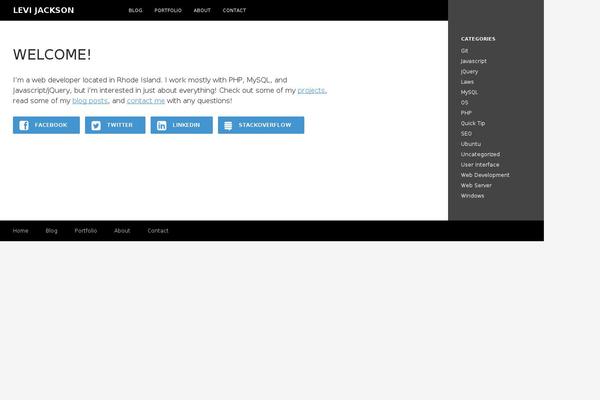 Twenty Fourteen theme site design template sample