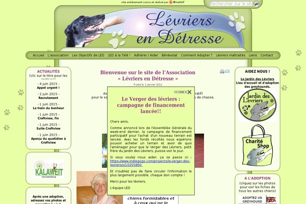 levriers-en-detresse.org site used Led-theme