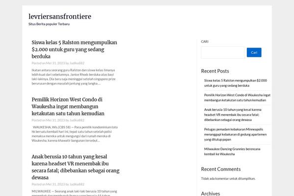 Newspaper Lite theme site design template sample