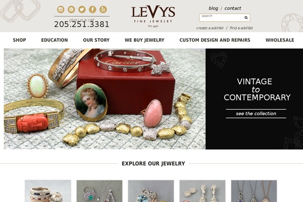 levysfinejewelry.com site used Levys