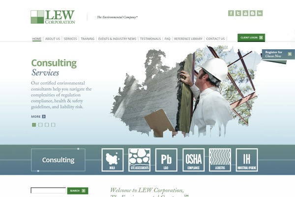 lewcorp.com site used Lew