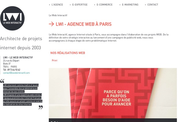 lewebinteractif.com site used Twenty Ten