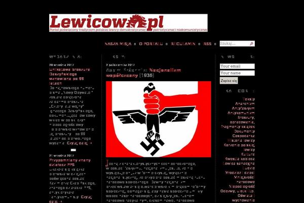 lewicowo.pl site used Lewicowo