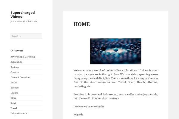 Twenty Fifteen theme site design template sample