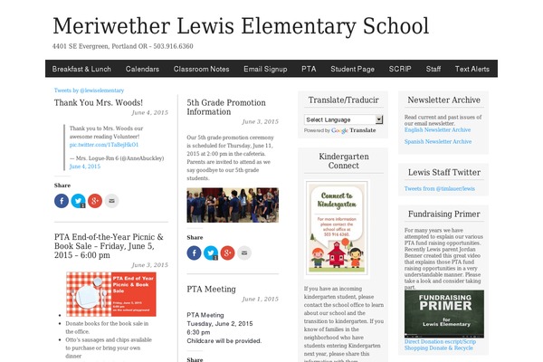 lewiselementary.org site used Magazine-premium-aug12