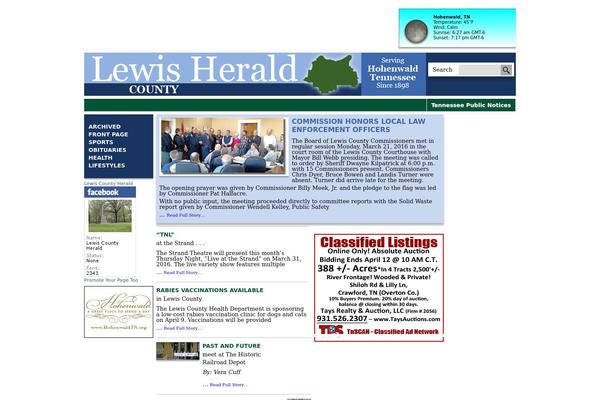 lewisherald.com site used Periodico