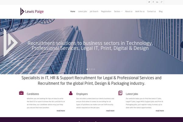 Salient theme site design template sample