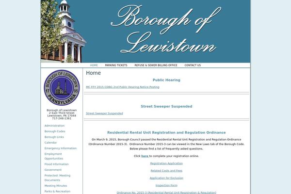 lewistownborough.com site used Lewistown