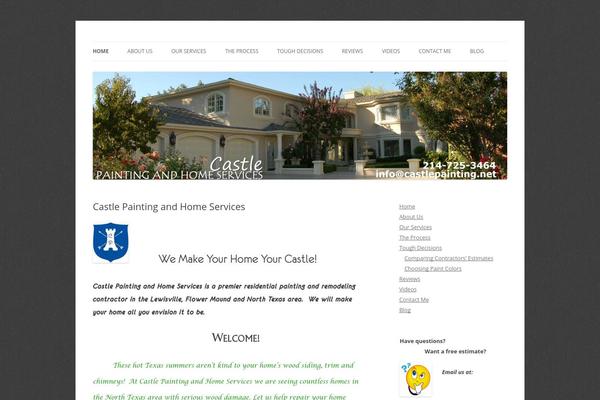 Twenty Twelve theme site design template sample