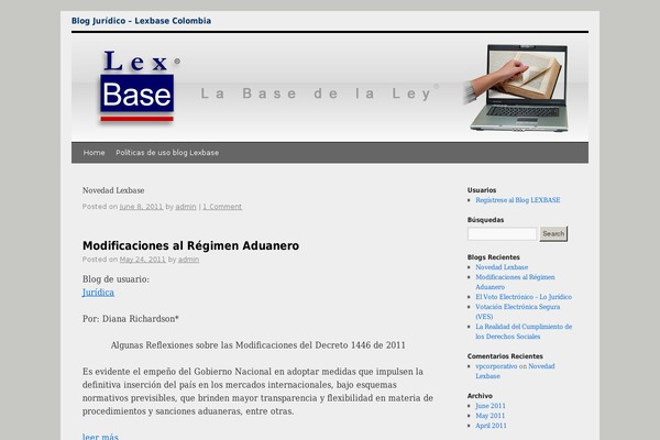 WordPress website example screenshot