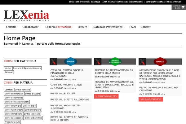 lexenia.it site used Alphashopper