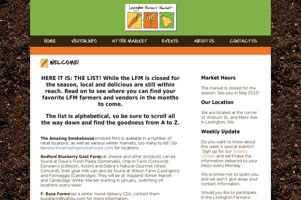 lexingtonfarmersmarket.org site used Lfm