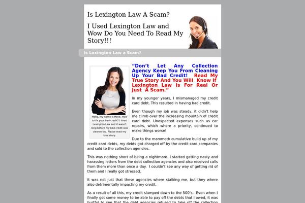 lexingtonlawcreditscam.com site used Nbs-theme