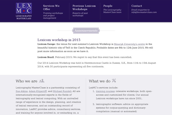 lexmasterclass.com site used Lexmc