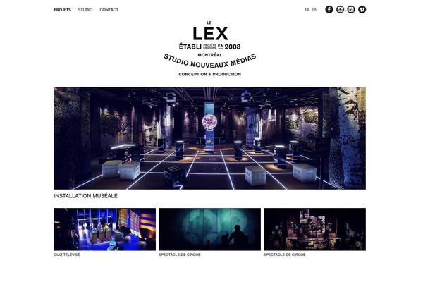 lexstudio.ca site used Lexdesign