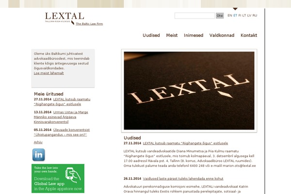 lextal.ee site used Lextal