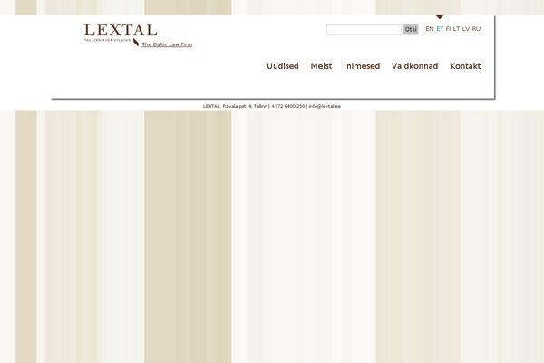 lextal.lv site used Lextal