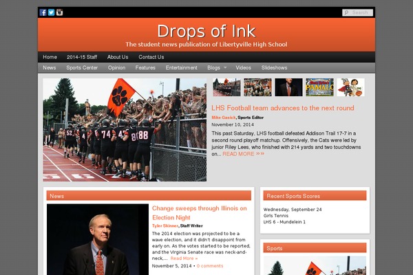 WordPress website example screenshot
