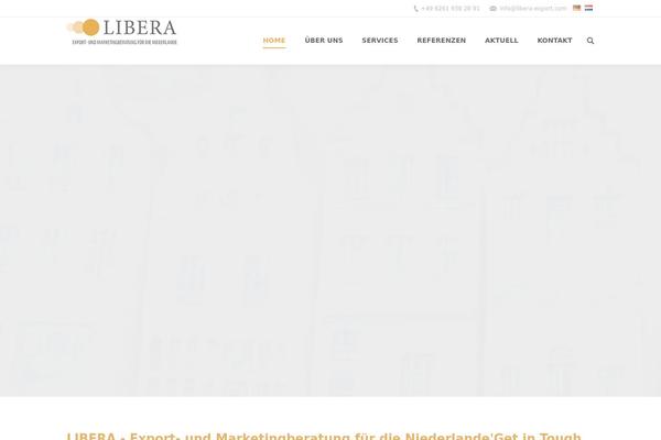 Libera theme site design template sample