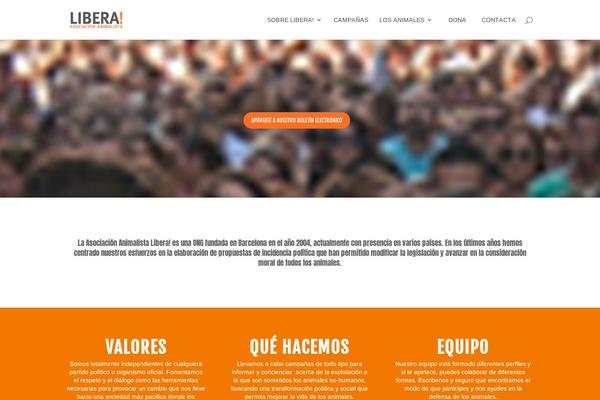 liberaong.org site used Divi-libera