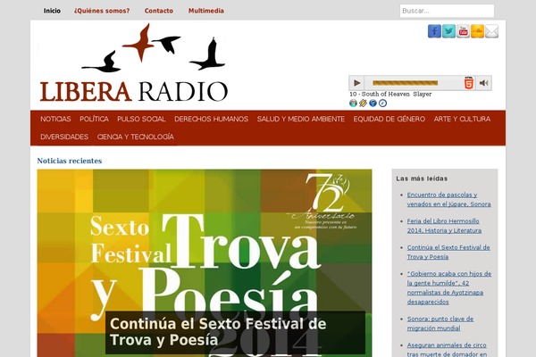 liberaradio.com site used Headway