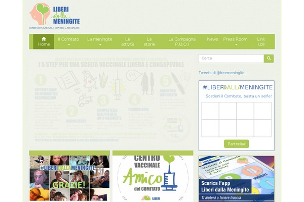 liberidallameningite.it site used Liberidallameningite