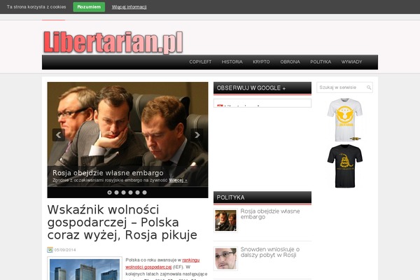 libertarian.pl site used Journal-box