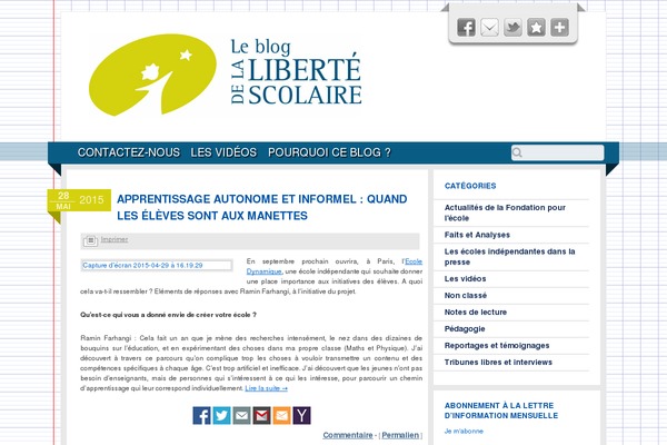 liberte-scolaire.com site used Libertescolaire
