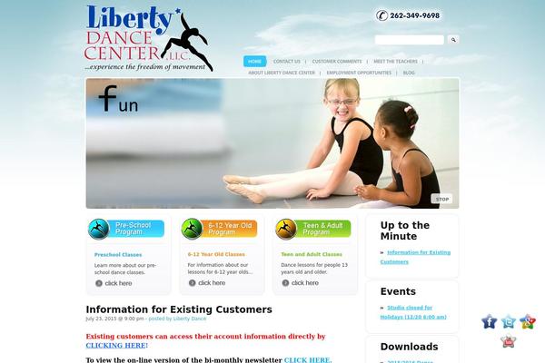 libertydancecenter.com site used Theme1067