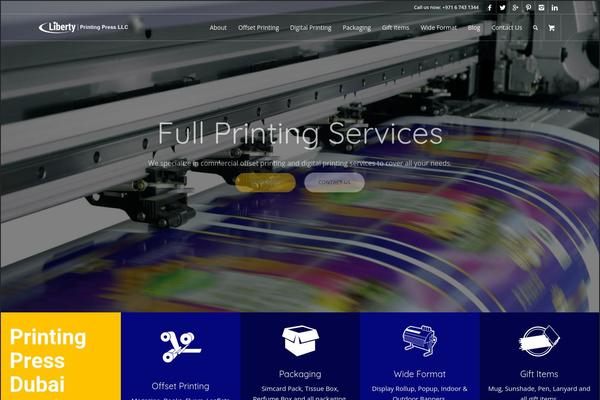 WordPress website example screenshot