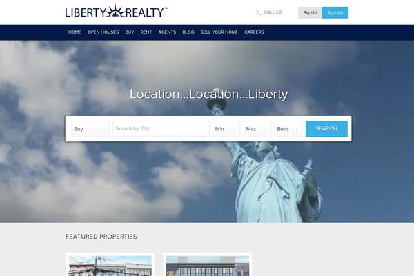 Liberty theme site design template sample